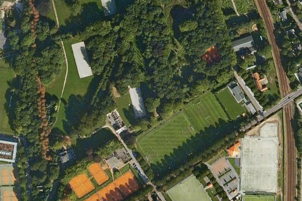Luchtfoto van Sportpark d'Almarasweg Noord